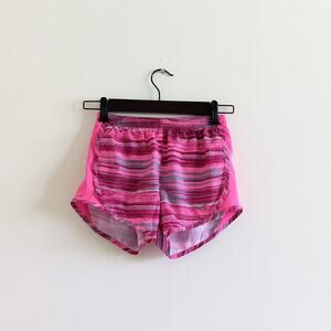 Nike Girls Sz M/10-12 Running Shorts Pink Dri-Fit Mesh Lining Drawstring